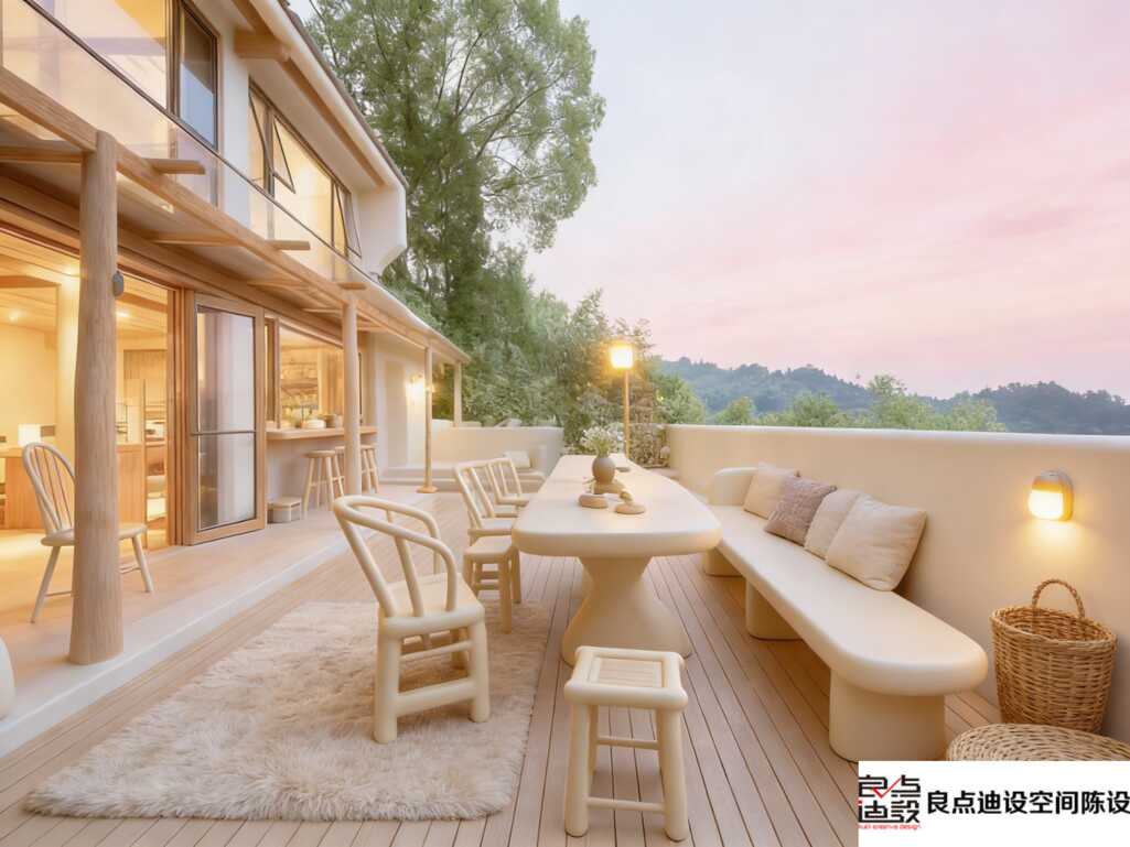 露台装修软装设计天花板!自然简约风这样玩，民宿颜值秒飙升～